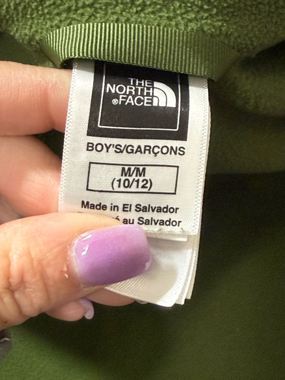The North Face Fleece Zip Up Jacket - Boys Size Medium (10/12) - Picture 14 of 16